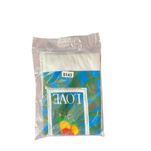 Vintage 90's US POSTAL SERVICE stamp Shirt white LOVE 52 Parrot Screen Stars XL - Picture 3 of 3